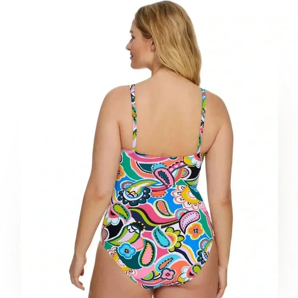 Bleu Rod Beattie Go For Bold Shirred Underwire One-Piece - Picture 7 of 13